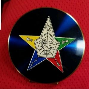 Ladies Powder Case Vintage Masonic Order Of The Eastern Star 1950s